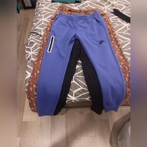 Nike Youth Blue Joggers with Black Logo